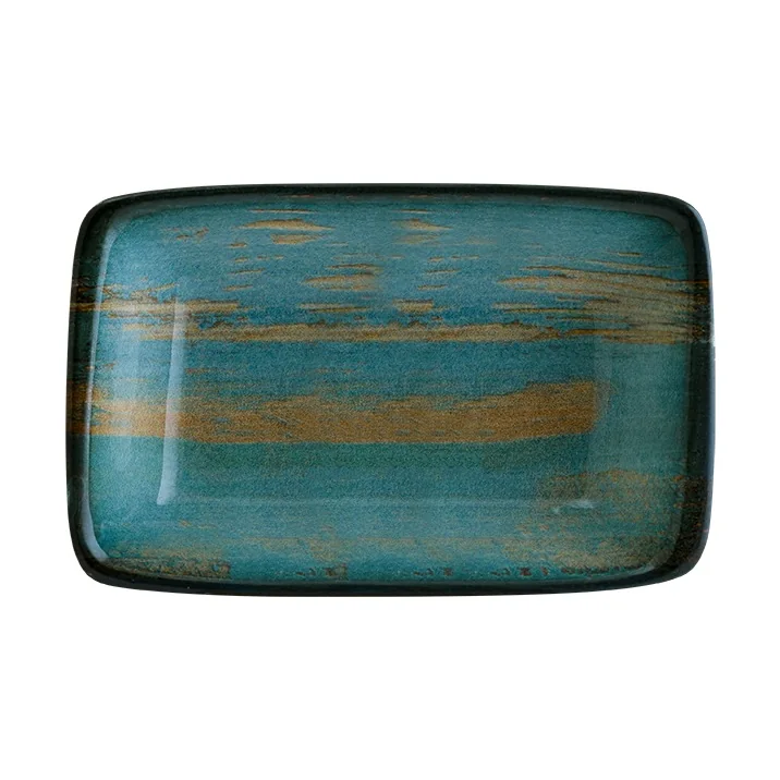 Прямоугольное блюдо Madera Mint Moove 14 см