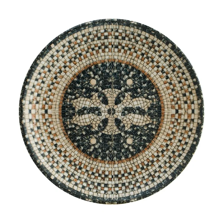 Плоская тарелка Mesopotamia Mosaic Black Gourmet 19 см