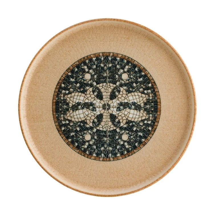 Плоская тарелка Mesopotamia Mosaic Wood Hygge 22 см