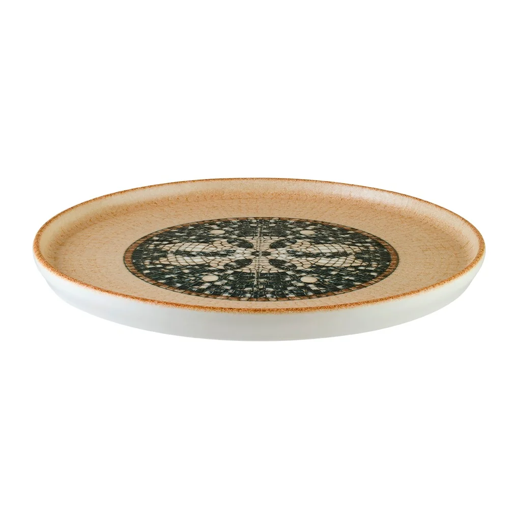 Плоская тарелка Mesopotamia Wood Hygge 28 см