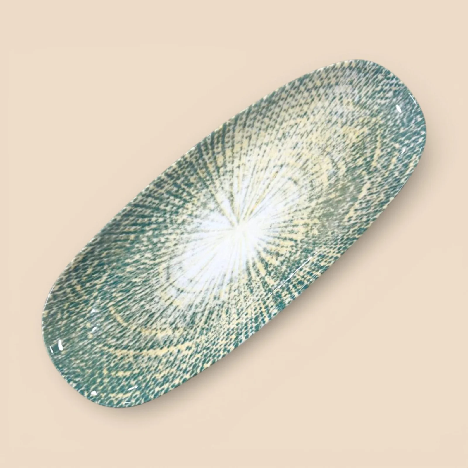 Тарелка овальная RSTYLE Chloris XX-028, 35,5 × 14 × 2,5 см — фото 2