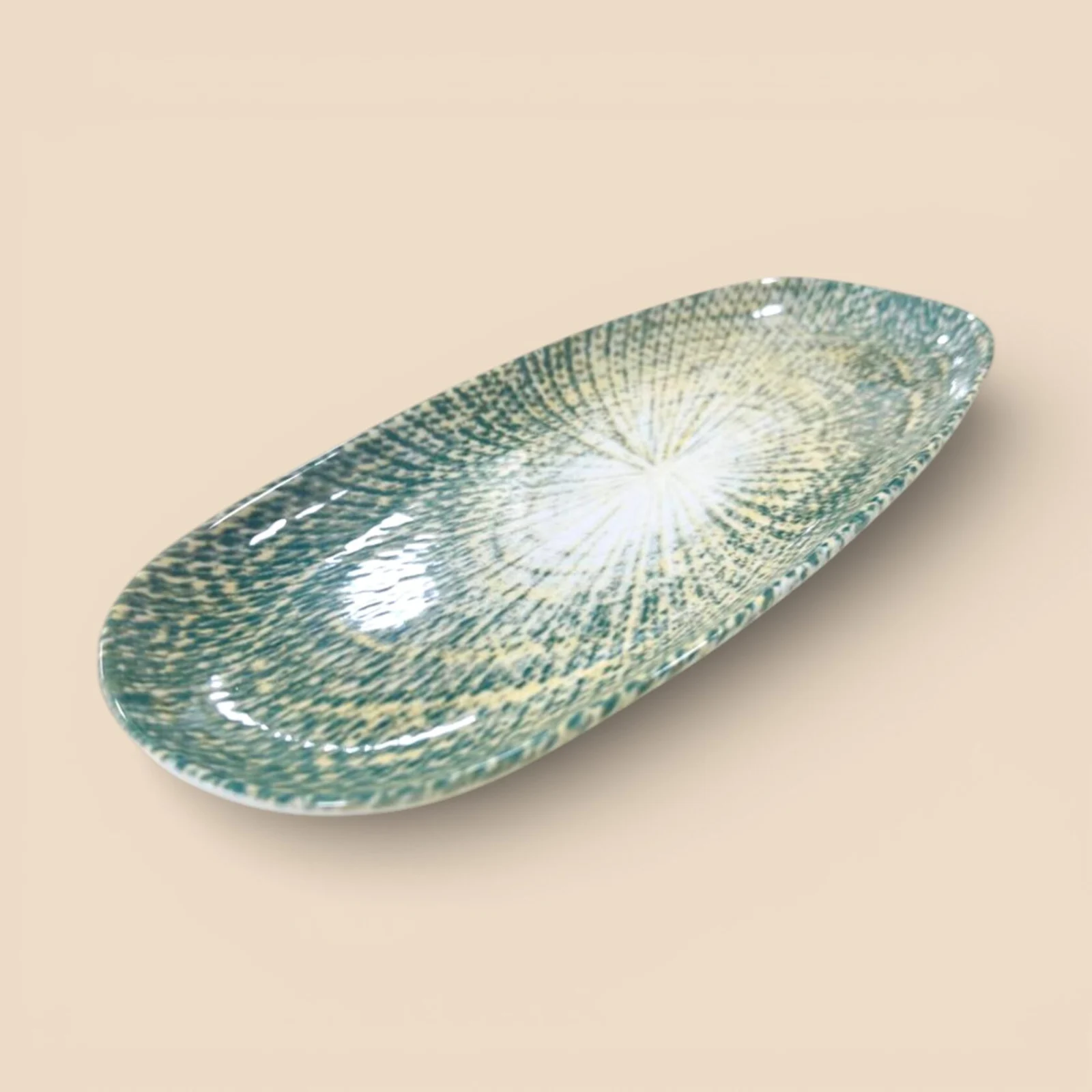 Тарелка овальная RSTYLE Chloris XX-028, 35,5 × 14 × 2,5 см