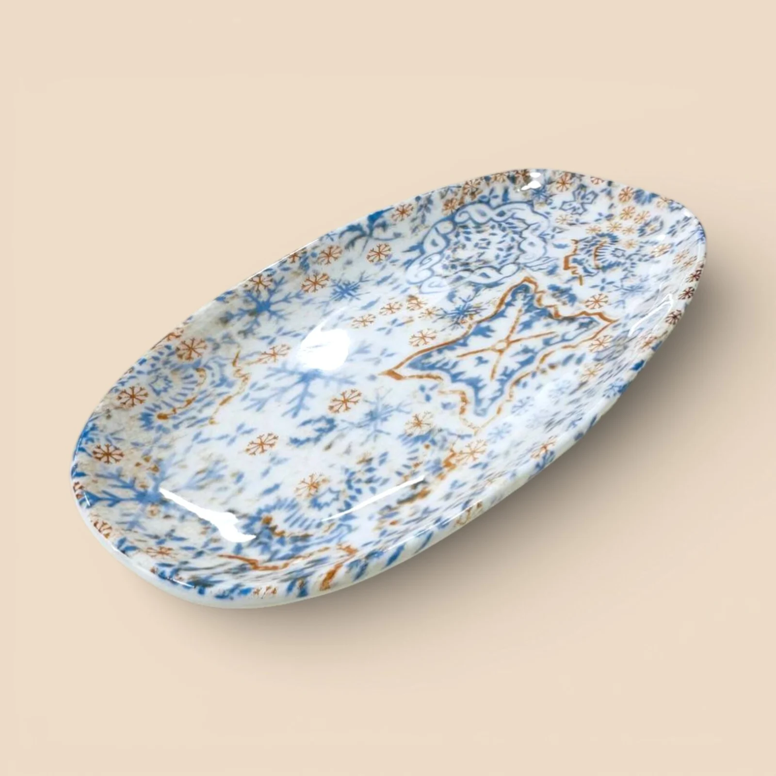 Тарелка овальная RSTYLE Frost TT-027, 27 × 12 × 2,5 см